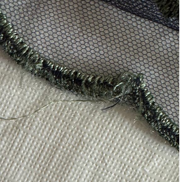 Lularoe Deanne 2 Sheer Overlay Maxi Dress Blue Embroidered Flowers Size Small - Picture 13 of 14